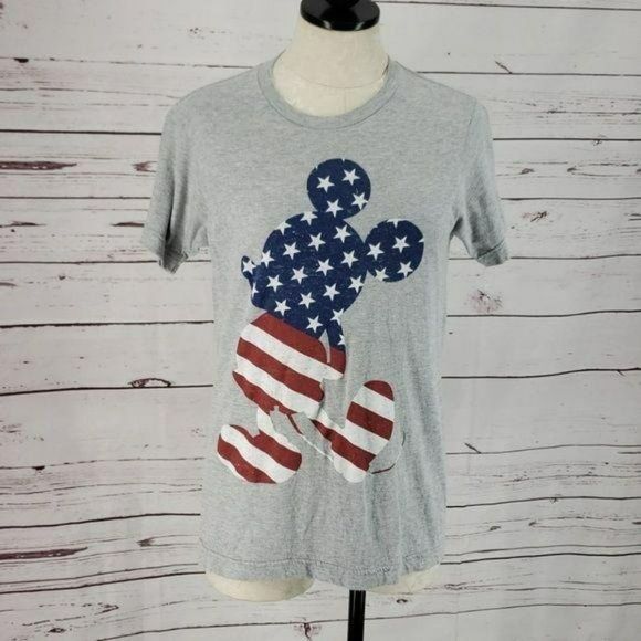 Disney Mickey Mouse American Red White & Blue T Shirt Size Small - Picture 6 of 6